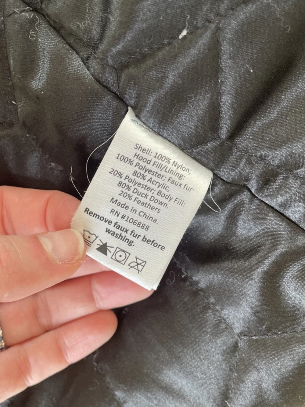 Appaman Girls Black Shimmer Duck Down Puffer Coat Long Size 12
